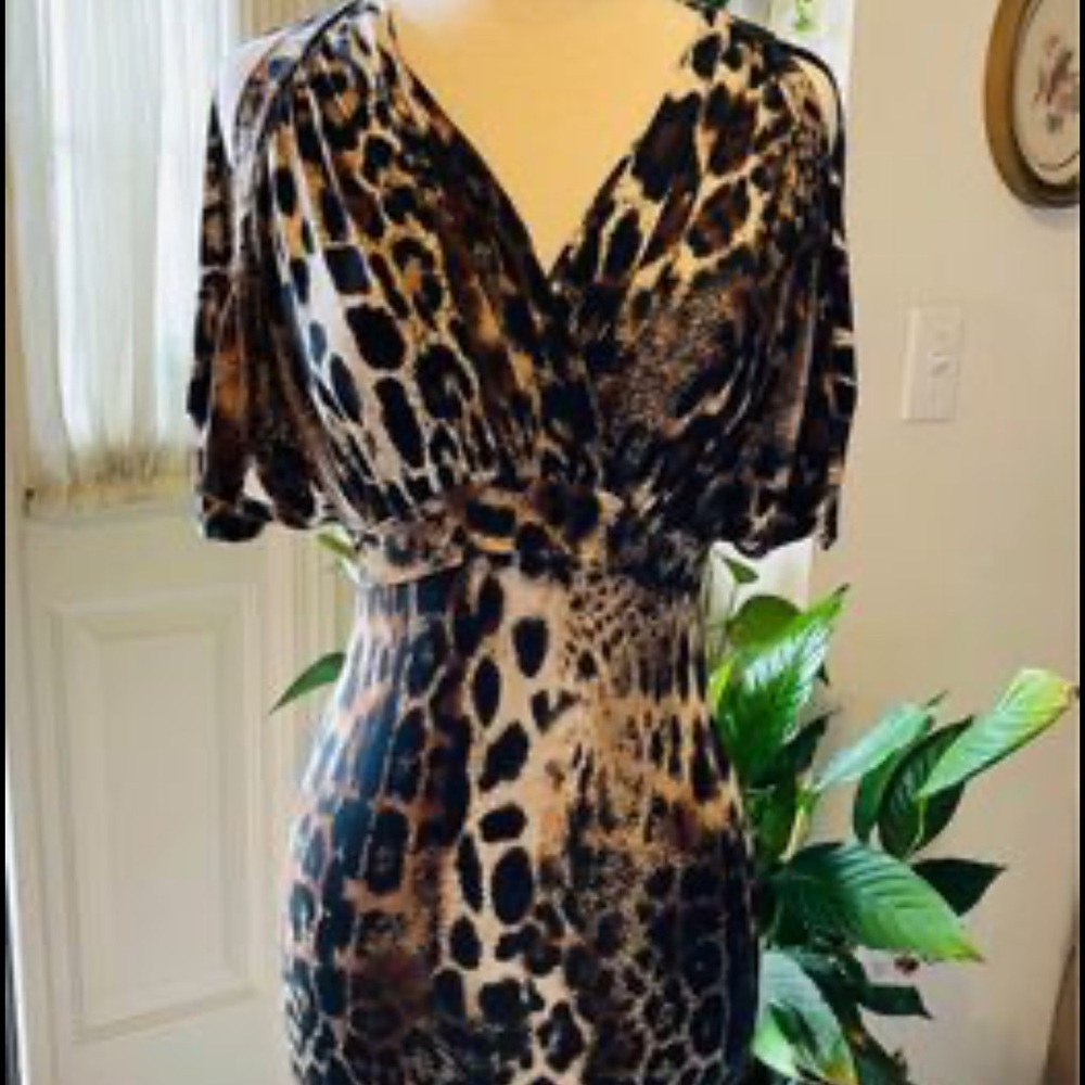 Sexy Short Slave Slits Dress V Neck